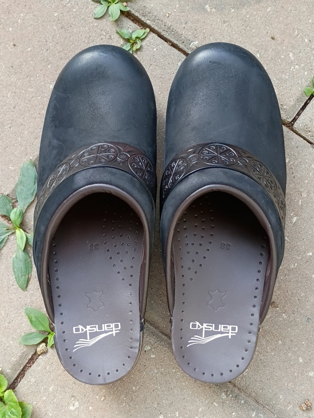 Dansko Sonja Open-back Leather Clogs 38 - Picture 2 of 15